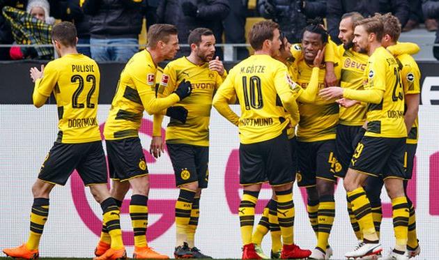 радость игроков боруссии, getty images