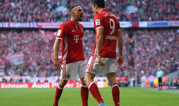 Франк Рибери и Роберт Левандовски, Getty Images