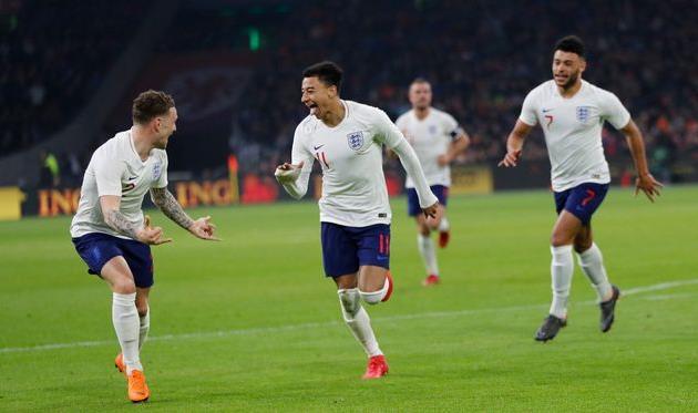 Радость игроков сборной Англии, twitter.com/england