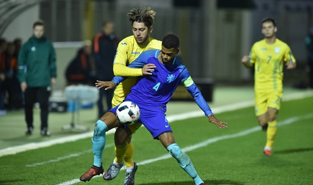 Станислав Беленький в матче против Нидерландов, фото: ФФУ