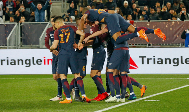 радость игроков псж, twitter.com/PSG_inside