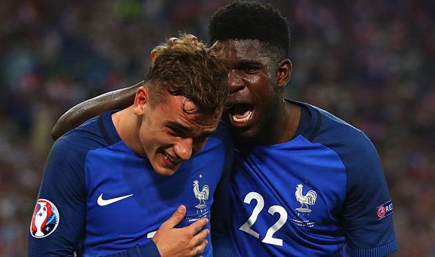 Антуан Гризманн и Самуэль Умтити, Getty Images