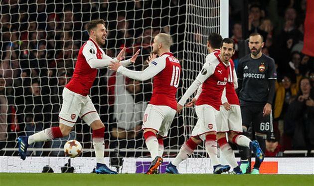 радость игроков арсенала, getty images