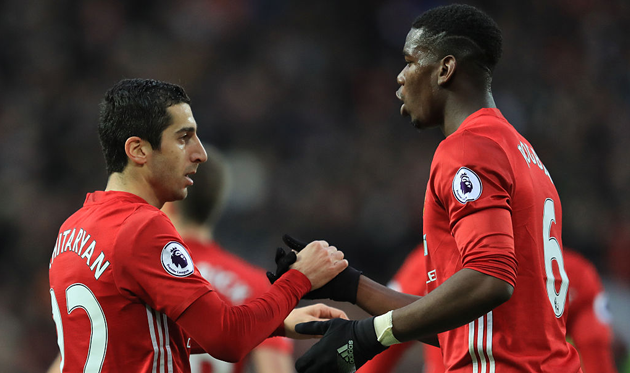 Генрих Мхитарян и Поль Погба, Getty Images