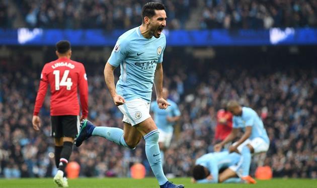 Илкай Гюндоган - автор лучшего гола 33-го тура АПЛ по версии украинских болельщиков, Getty Images