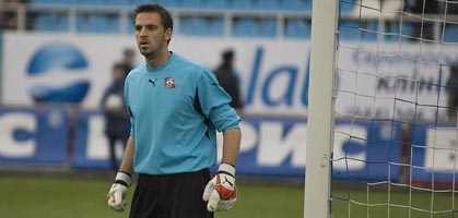 Один из героев встречи голкипер гостей Хиди, фото Илья Хохлов