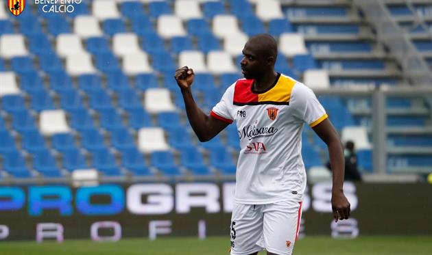 Шейк Диакате забил за Беневенто шесть мячей в трех матчах, фото ФК Беневенто