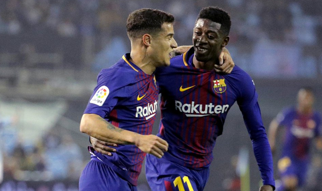 Филиппе Коутиньо и Усман Дембеле, twitter.com/LaLiga