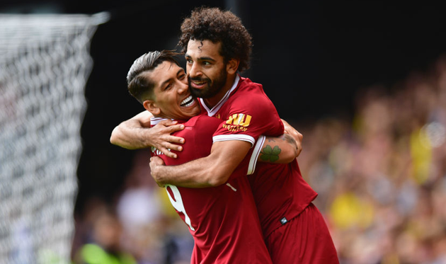 Роберто Фирмино и Мохамед Салах, Getty Images