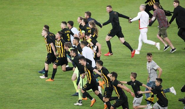 АЕК с Чигринским выиграл греческую Суперлигу впервые с 1994 года