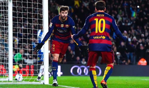Жерар Пике и Лионель Месси, Getty Images