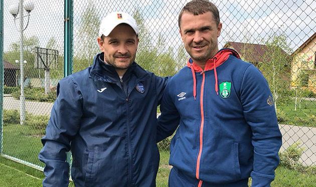 Роман Санжар и Сергей Ребров, фото фк олимпик