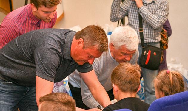 Александр Хацкевич и Владимир Мунтян, фото: ФК Динамо