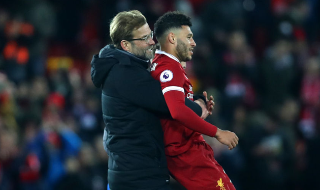 Юрген Клопп и Алекс Окслейд-Чемберлен, Getty Images