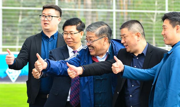 Делегация из Китая на базе Динамо, фото: ФК Динамо