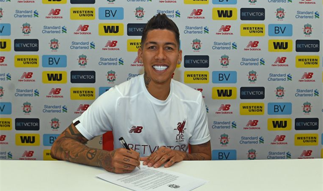 Роберто Фирмино, фото ФК Ливерпуль