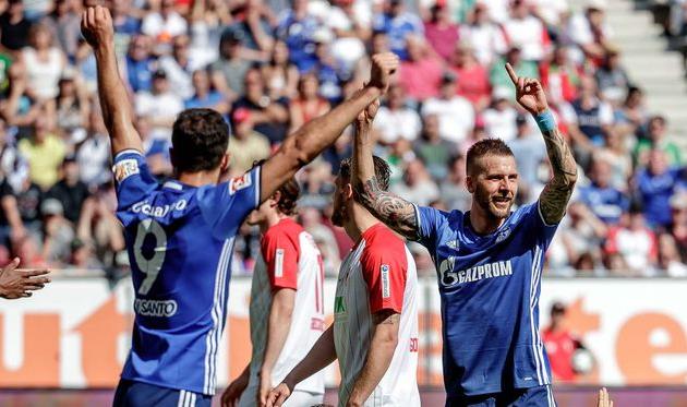 Радость игроков Шальке, twitter.com/s04