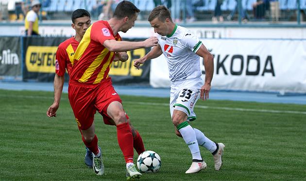 Сергей Мякушко (слева), ФК Карпаты