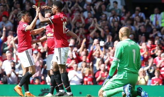 Радость игроков МЮ, twitter.com/manutd