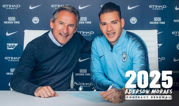 Чики Бегиристайн и Эдерсон, фото фк манчестер сити