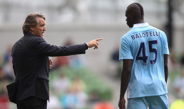 Роберто Манчини по-прежнему верит в Марио Балотелли, Getty Images