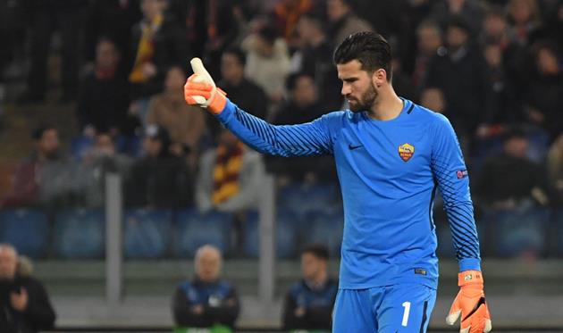 Алиссон Бекер, фото twitter.com/ASRomaEN