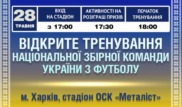 Сборная Украины: Планы сбора и открытая тренировка в Харькове