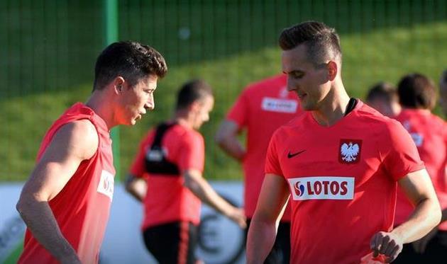 Роберт Левандовски и Аркадиуш Милик, Getty Images