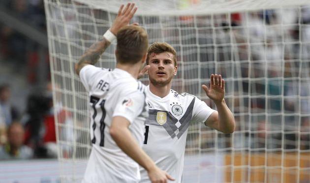 Марко Ройс и Тимо Вернер, twitter.com/dfb_team_en