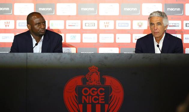 Патрик Виейра (слева), фото ФК Ницца