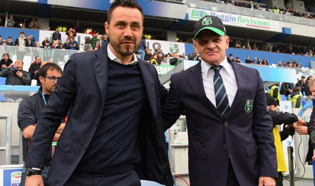 Роберто Де Дзерби (слева) сменил в Сассуоло Беппе Якини, Getty Images