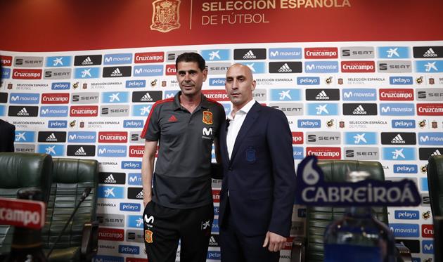 Фернандо Йерро и Луис Рубиалес, фото twitter.com/SeFutbol