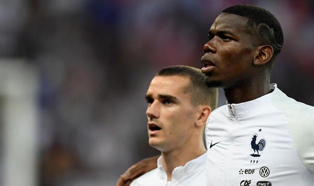 Антуан Гризманн и Поль Погба, Getty Images