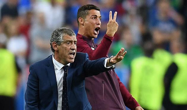 Фернанду Сантуш и Криштиану Роналду, Getty Images