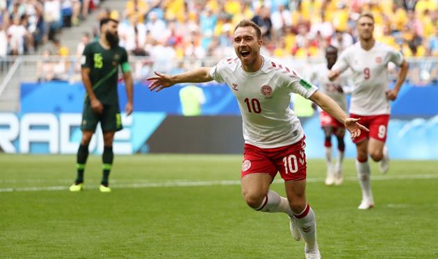 Сегодня австралийцев огорчил Кристиан Эриксен