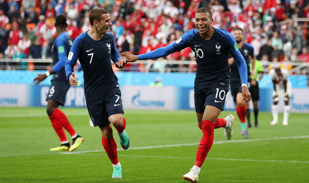 Антуан Гризманн и Килиан Мбаппе, Getty Images