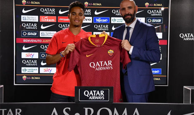 Джастин Клюйверт и Мончи, фото ФК Рома