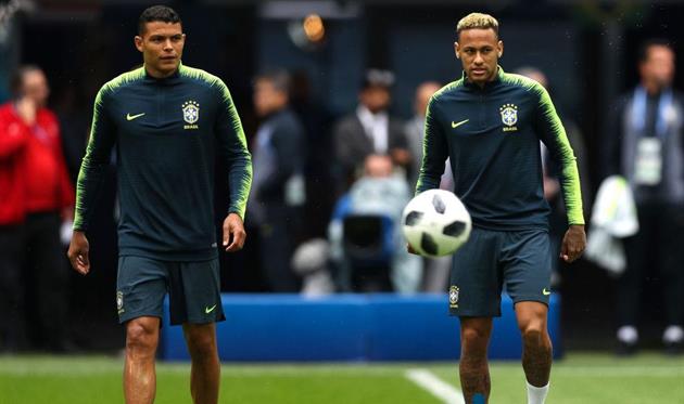 Тиаго Силва и Неймар, Getty Images