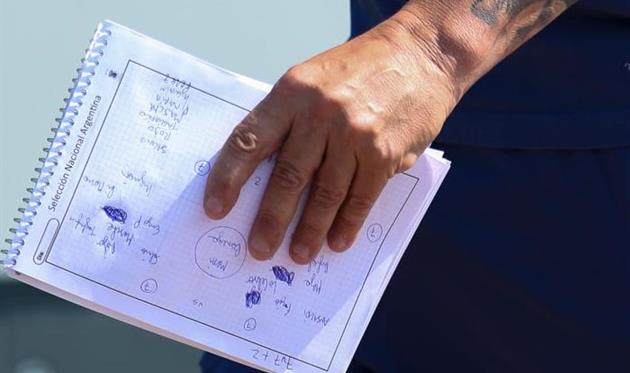 Блокнот Хорхе Сампаоли, getty images