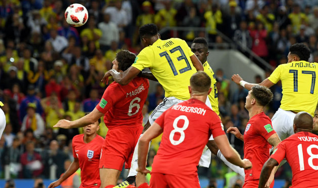 Йерри Мина сравнял счет в матче, Getty Images