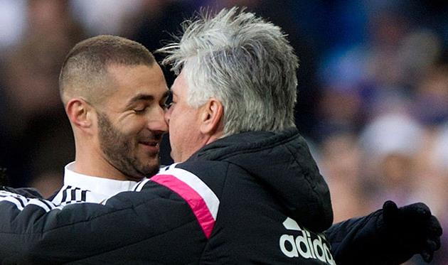 Карим Бензема и Карло Анчелотти, Getty Images