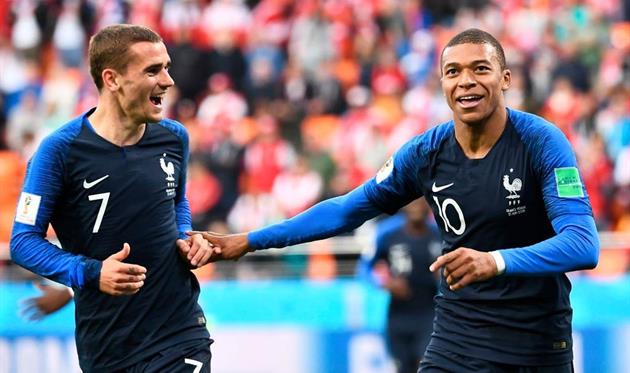 Антуан Гризманн и Килиан Мбаппе, фото twitter.com/OptaJean