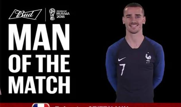 Гризманн — лучший игрок финала ЧМ-2018