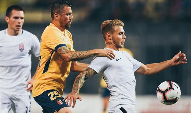 Заря — Брага, twitter.com/SCBragaOficial