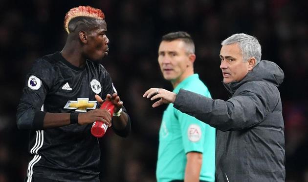 Поль Погба и Жозе Моуриньо, Getty Images