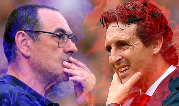 Сарри vs Эмери, коллаж Василия Войтюка