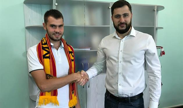 Алексей Щебетун (слева), ФК Металлург