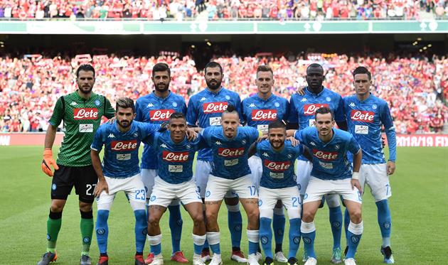 Наполи перед товарищеской игрой с Ливерпулем, Getty Images