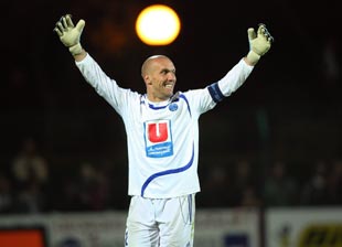 Кристоф Рево помог своей команде не пропустить и оформить пропуск в Лигу 1, фото lequipe.fr