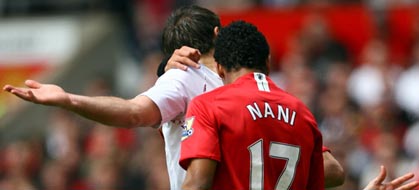 Сейчас Нилла упадет и Нани удалят, фото Getty Images